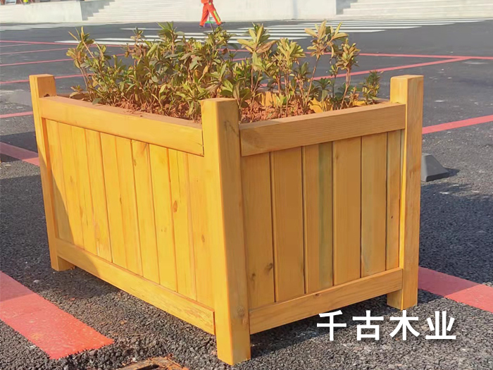 防腐木花箱制作金宝搏·案例